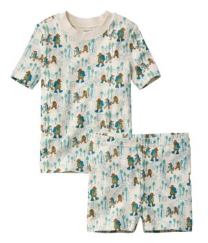 Kids' Organic Cotton Fitted Pajamas, Short-Sleeve