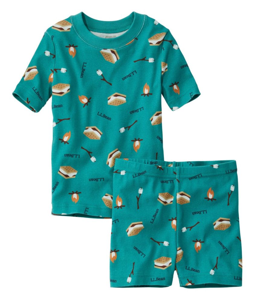 Kids' Organic Cotton Fitted Pajamas, ShortSleeve Sleepwear at L.L.Bean