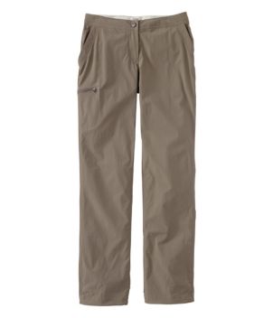 Women's Water-Repellent Comfort Trail Pants, Mid-Rise Straight-Leg