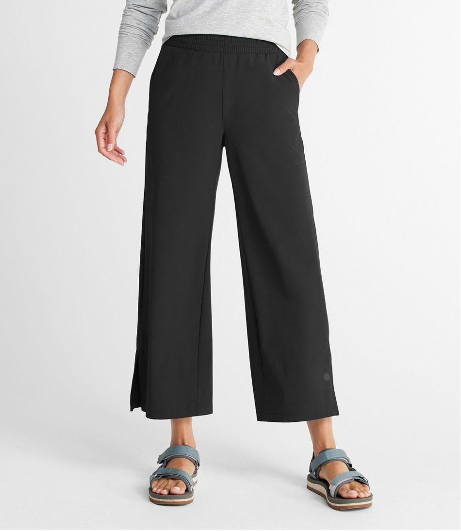 Women's VentureStretch Pants, Wide-Leg Crop | Pants at L.L.Bean