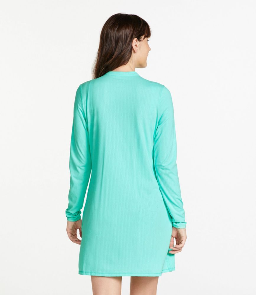 Women's Sand Beach Coverup, QuarterZip Rouched Tunic Swimwear at L