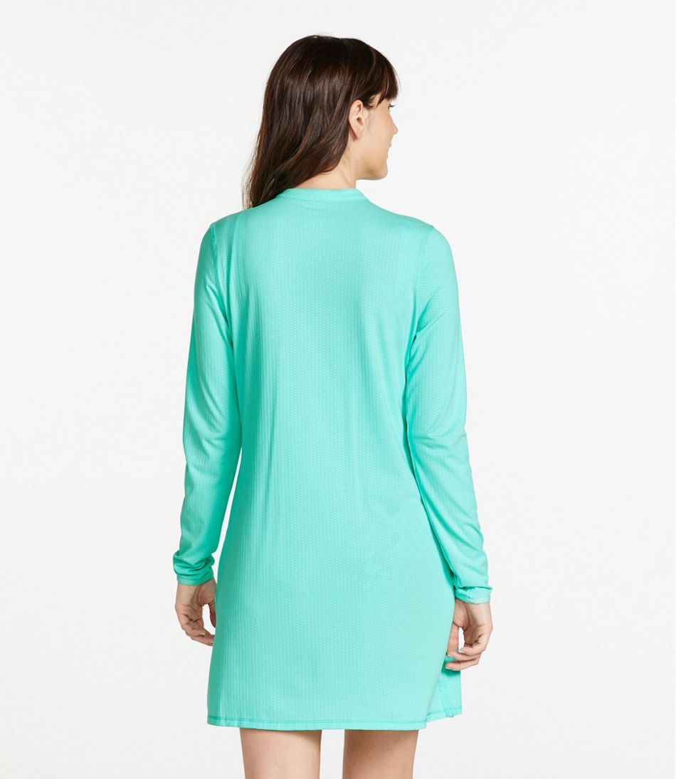 Women's Sand Beach Cover-Up, Quarter-Zip Rouched Tunic