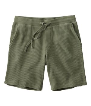 Cotton Blend Sleep Shorts - Olive