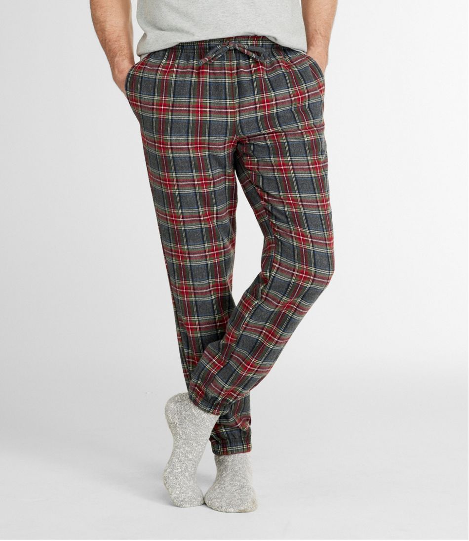 Men's Scotch Plaid Flannel Jogger Pants