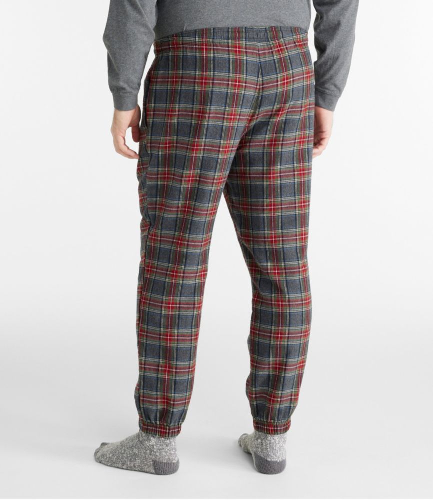 Men's Scotch Plaid Flannel Jogger Pants, Indigo Tartan, small image number 5