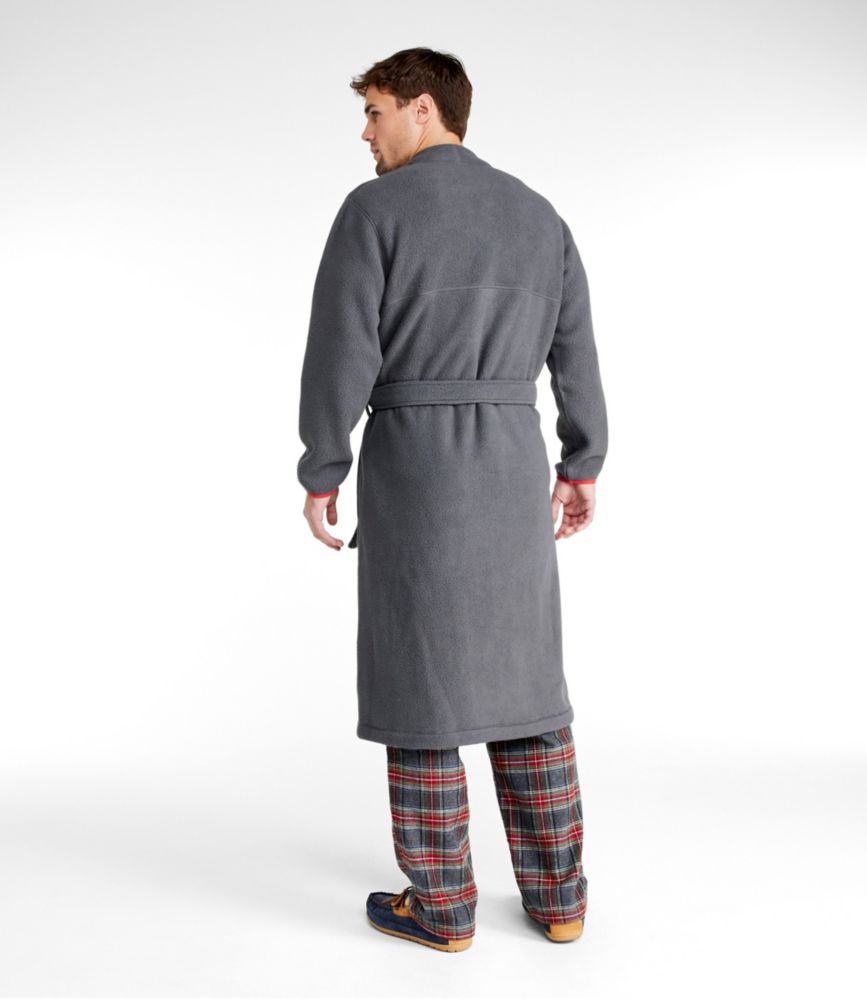 Men's Katahdin Fleece Robe, Rangeley Blue Stripe, small image number 3