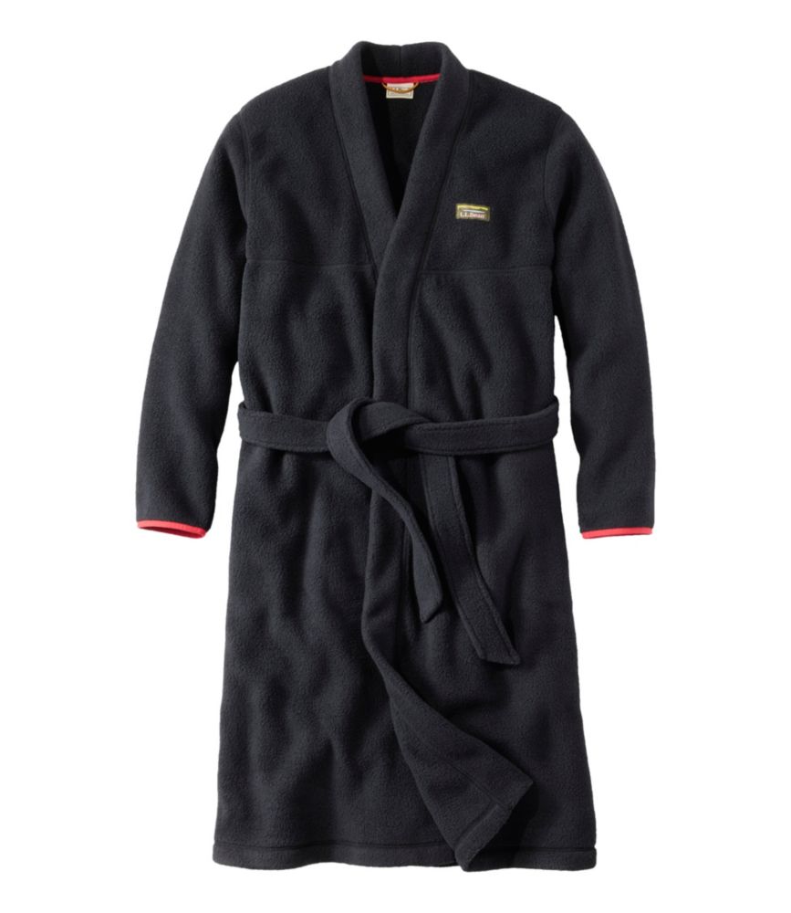 Men's Katahdin Fleece Robe, Midnight Black, small image number 1