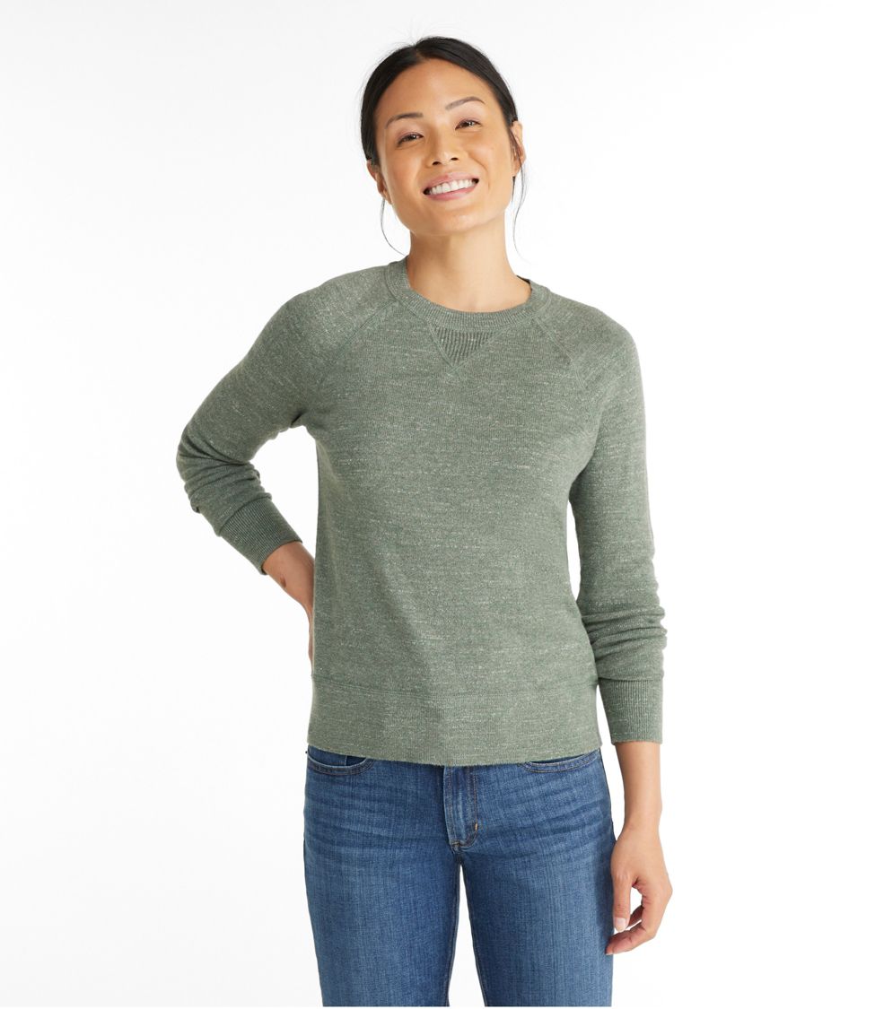 Womens crew neck pullover on sale sweater