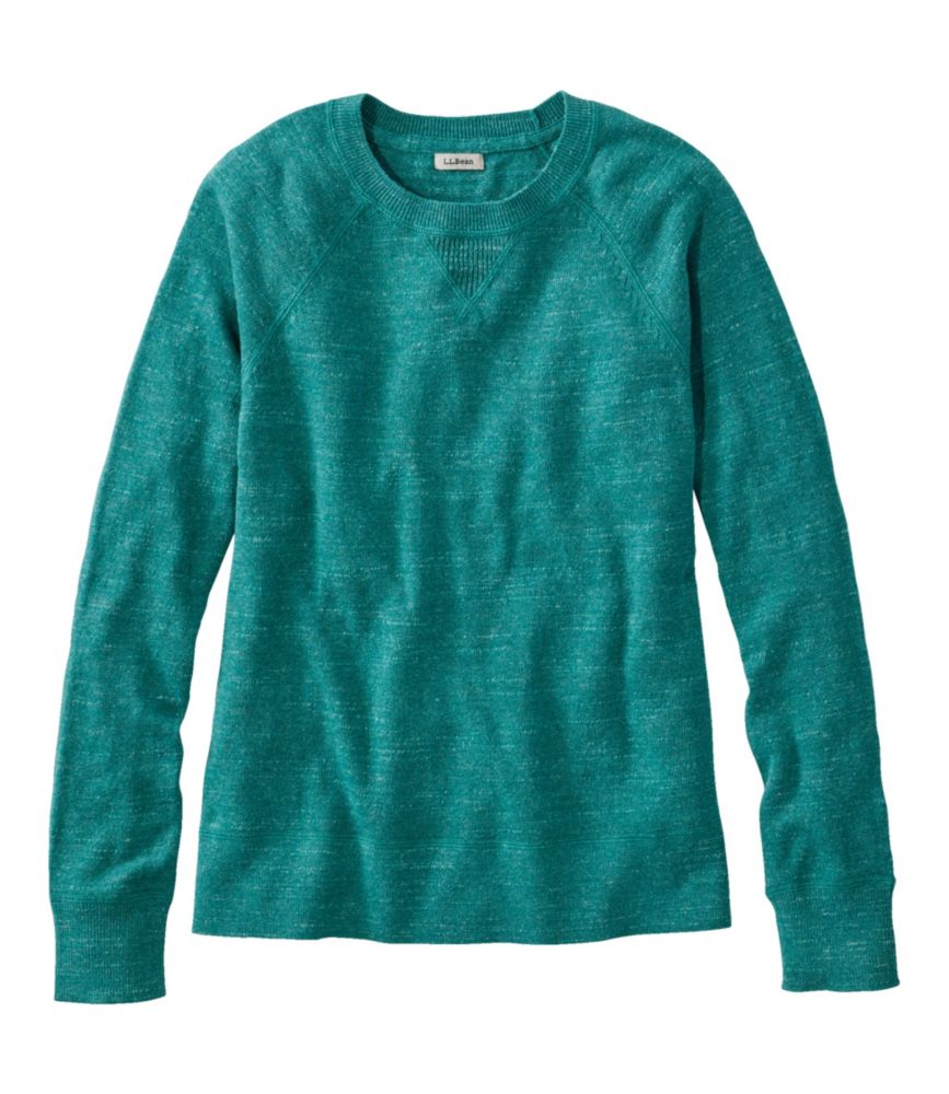 Women's Organic Cotton Slub Sweater, Crewneck Sweatshirt