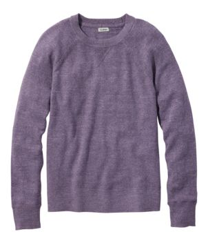 Women's Organic Cotton Slub Sweater, Crewneck Sweatshirt