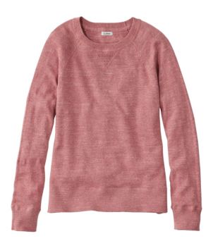 Women's Organic Cotton Slub Sweater, Crewneck Sweatshirt