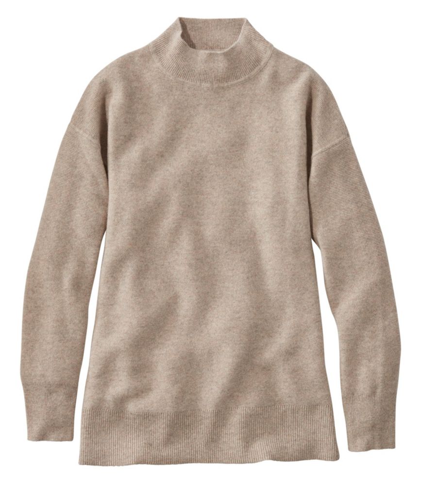 Women's Respun Cashmere Sweater, Mockneck, , small image number 4