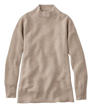 Women's Respun Cashmere Sweater, Mockneck