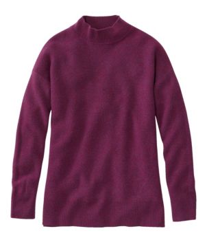 Women's Respun Cashmere Sweater, Mockneck