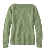 Women's Basketweave Sweater, Boatneck