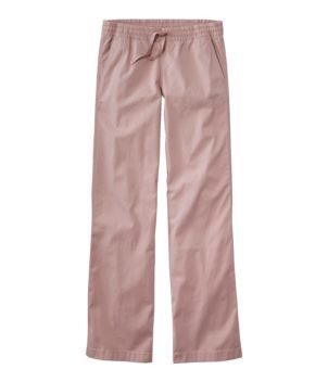 Women's Lakewashed Pull-On Chinos, Mid-Rise Tapered-Leg Chambray