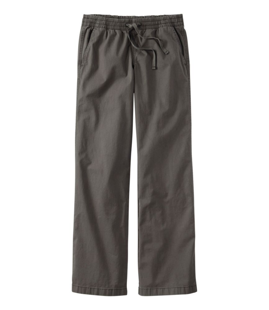 Lakewashed Pull-on Chinos, Mid-Rise Wide-Leg, Coal Dust, small image number 1