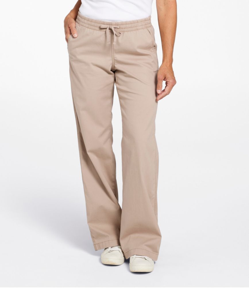 Lakewashed Pull-on Chinos, Mid-Rise Wide-Leg