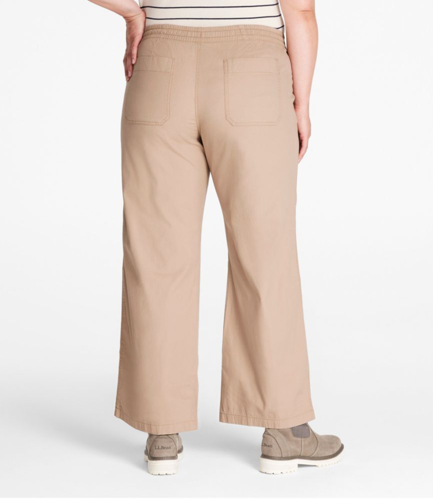 Lakewashed Pull-on Chinos, Mid-Rise Wide-Leg