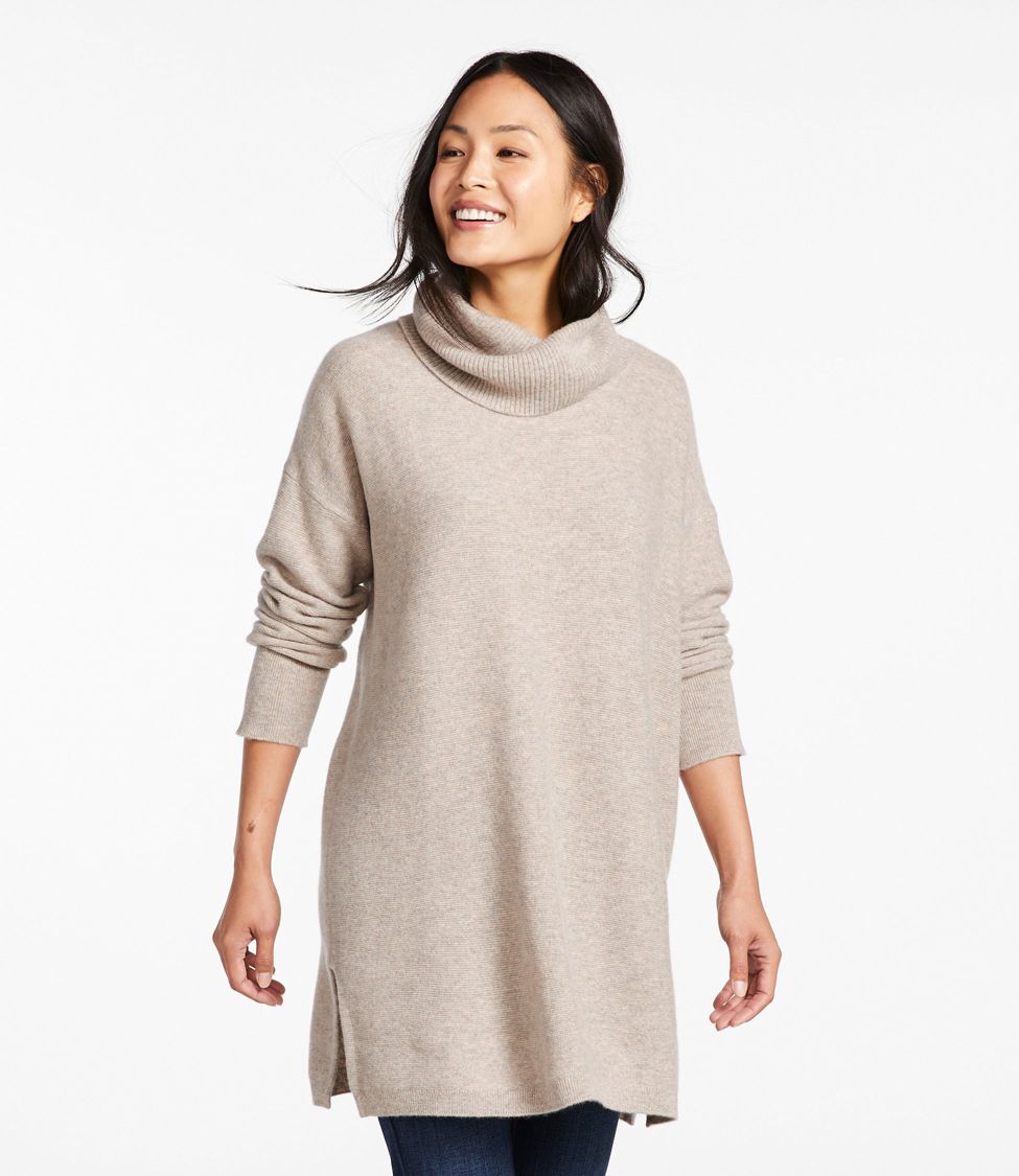 Cashmere Turtleneck Sweater Dress