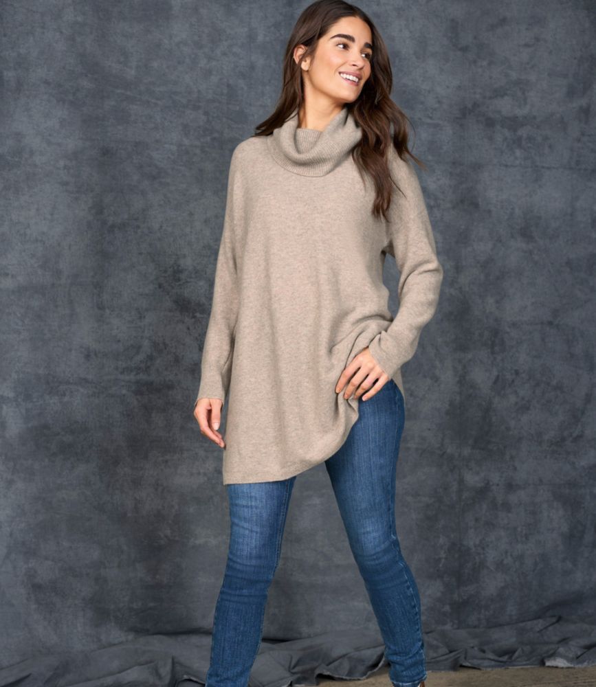 Women's Respun Cashmere Turtleneck Sweater, , small image number 2