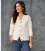 Women's Basketweave Sweater, Button-Front Cardigan