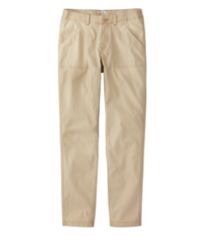 Women's Stretch Canvas Cargo Pants, Mid-Rise Straight-Leg