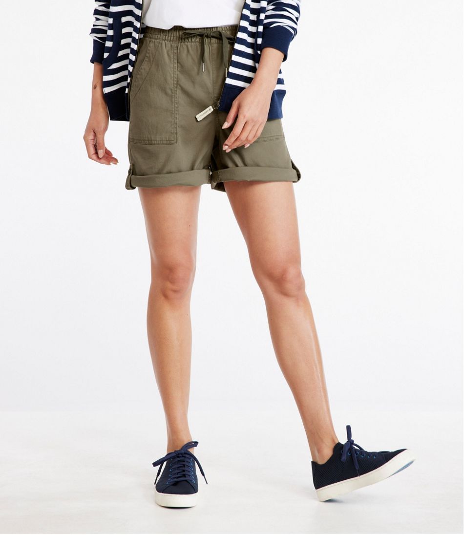 Ex-Store Ladies Linen Blend Turn Up Shorts