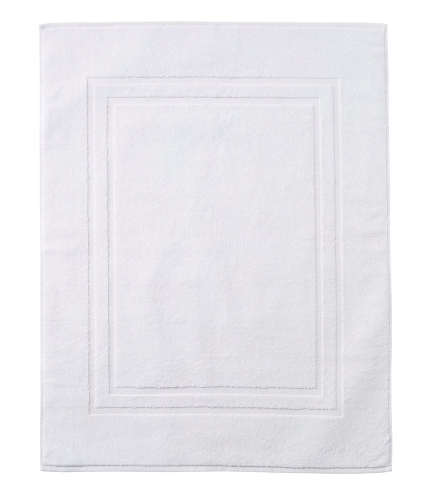 Bean's Organic Cotton Towel Bath Mat, White, small image number 1
