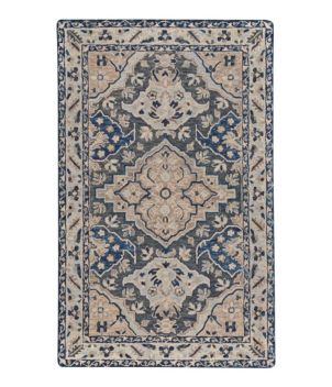 Diamond Floral Wool Tufted Rug