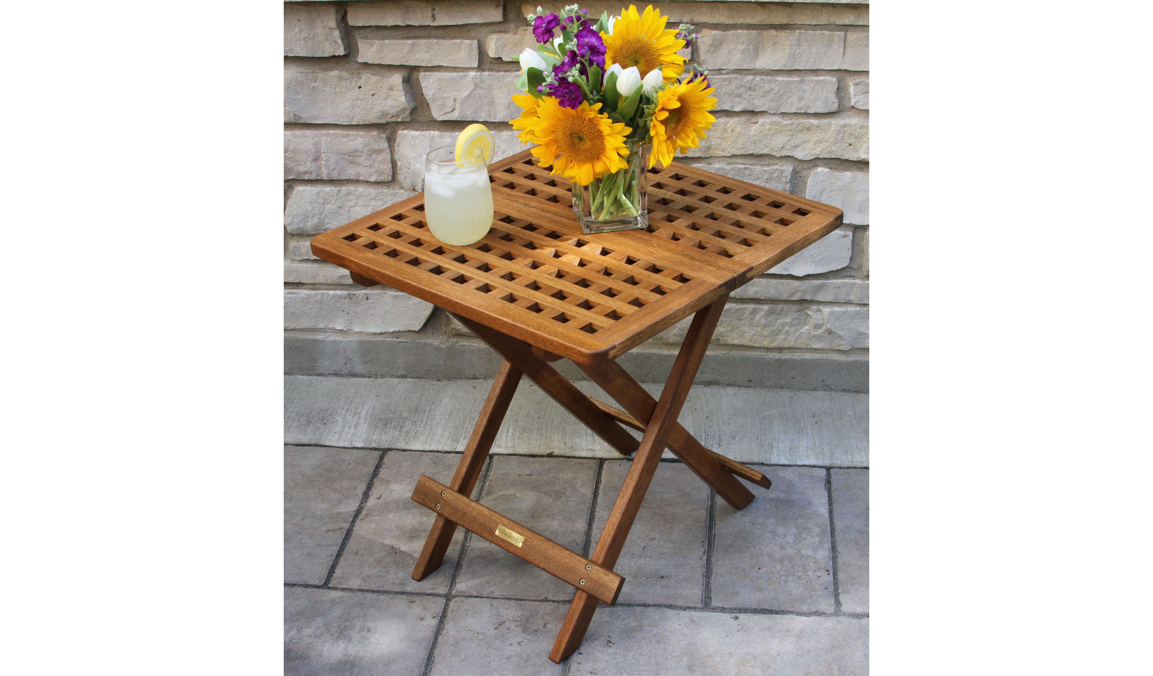 Eucalyptus Folding Side Table