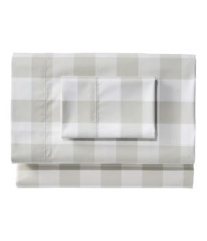 280-Thread-Count Pima Cotton Percale Sheet Set, Check