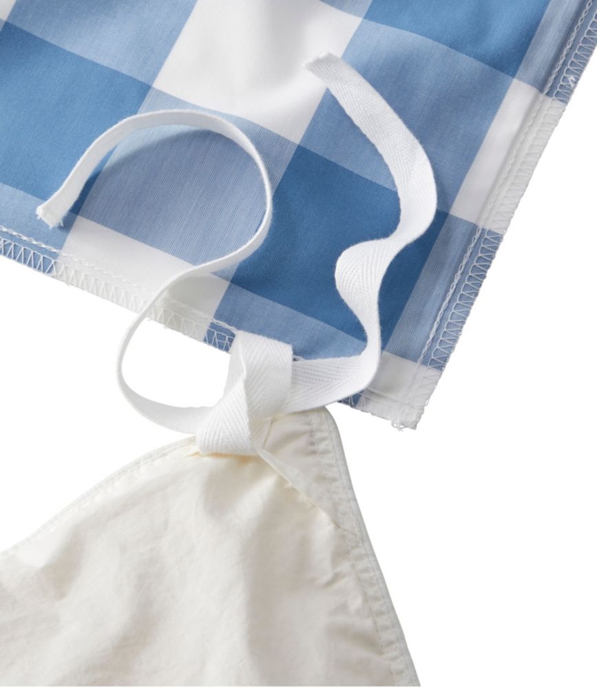 280-Thread-Count Pima Percale Comforter Cover Collection, Check, White/Vapor Gray, small image number 2