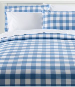 280-Thread-Count Pima Percale Comforter Cover Collection, Check