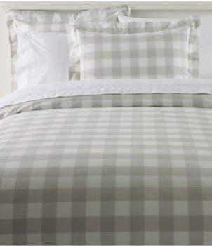 280-Thread-Count Pima Percale Comforter Cover Collection, Check