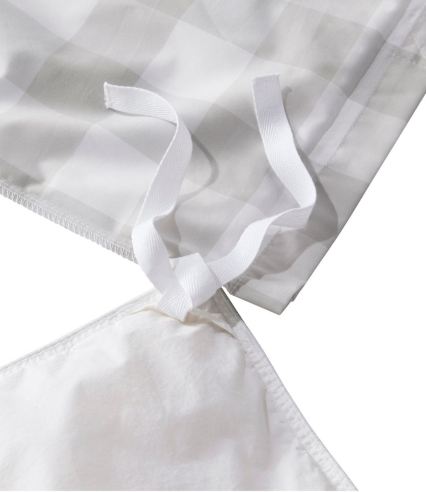 280-Thread-Count Pima Percale Comforter Cover Collection, Check