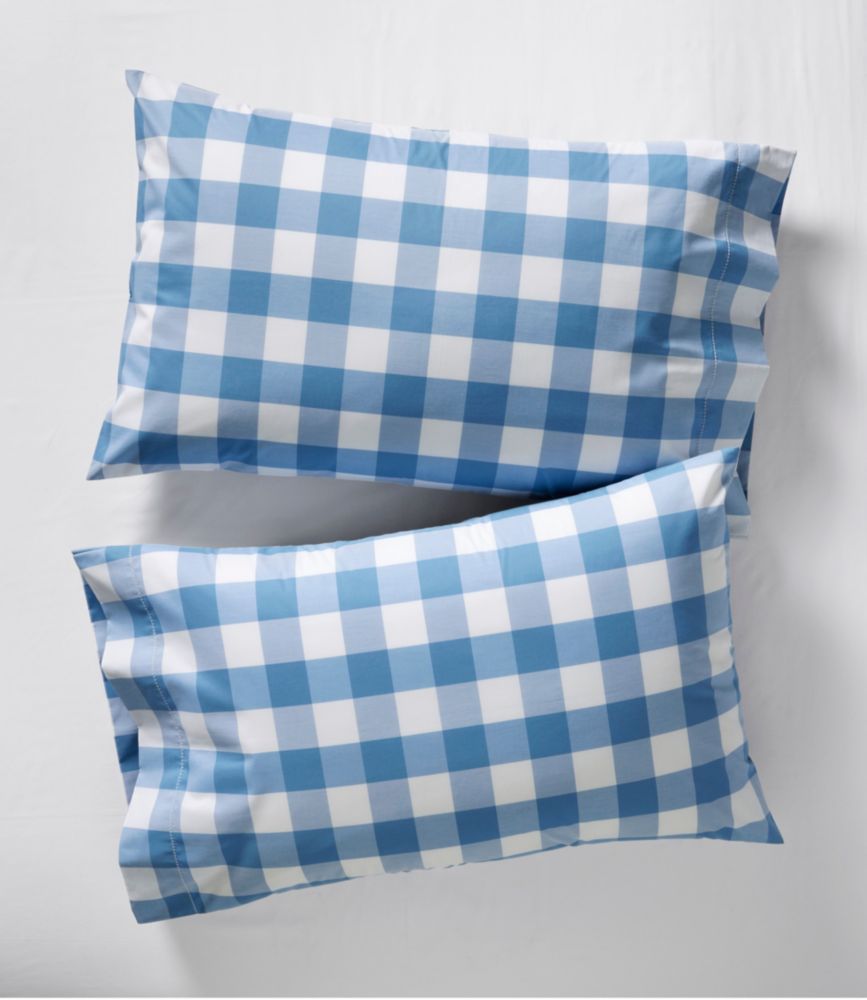 280-Thread-Count Pima Cotton Pillowcases, Check, Set of Two, , small image number 2