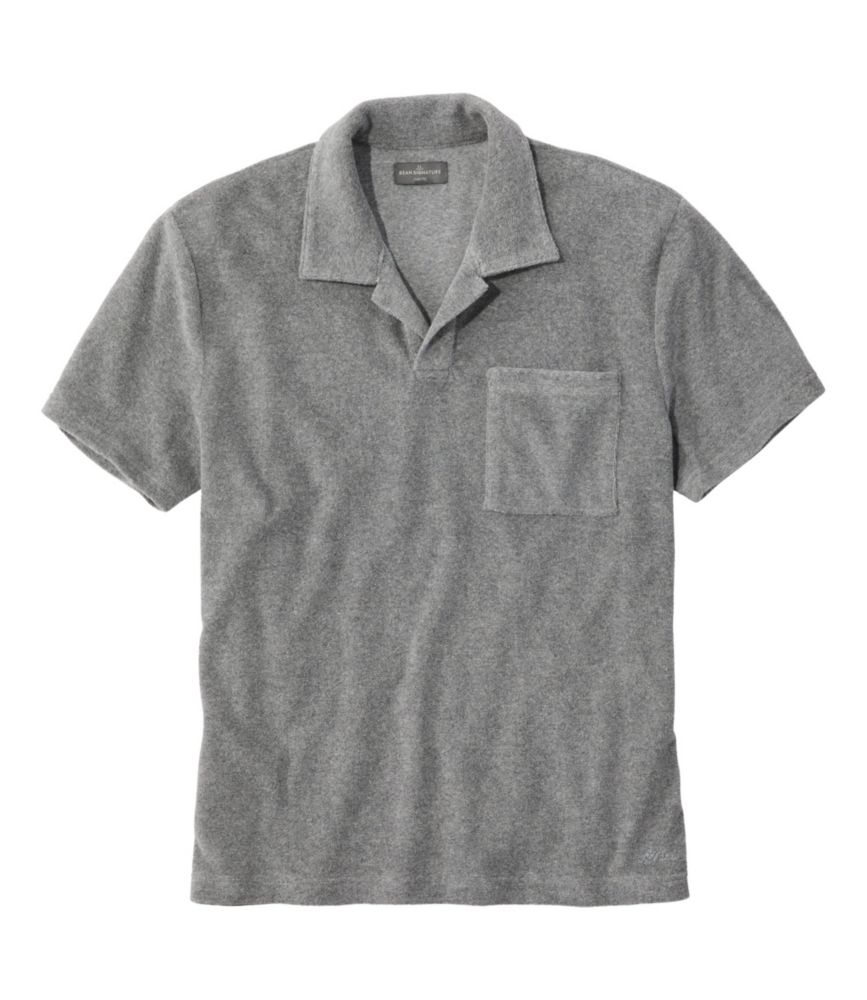 The Estatement - Piped Navy Terry Polo Mens Shirt