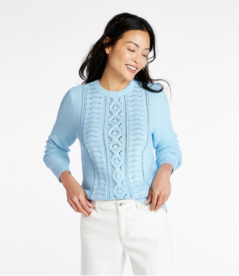 Pointelle sweater sale