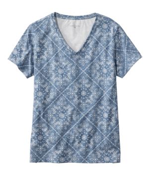 Women's Signature Rangeley Cotton Tee, V-Neck