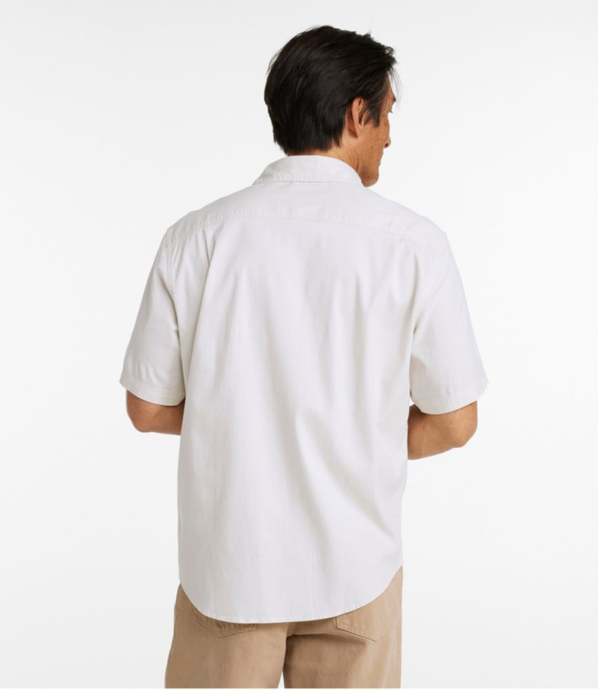 Men's Lakewashed Camp Shirt, Short-Sleeve, Traditional Untucked Fit, Silver Birch, small image number 3