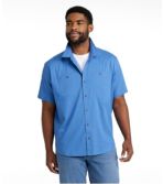 Men's Lakewashed Camp Shirt, Short-Sleeve, Traditional Untucked Fit
