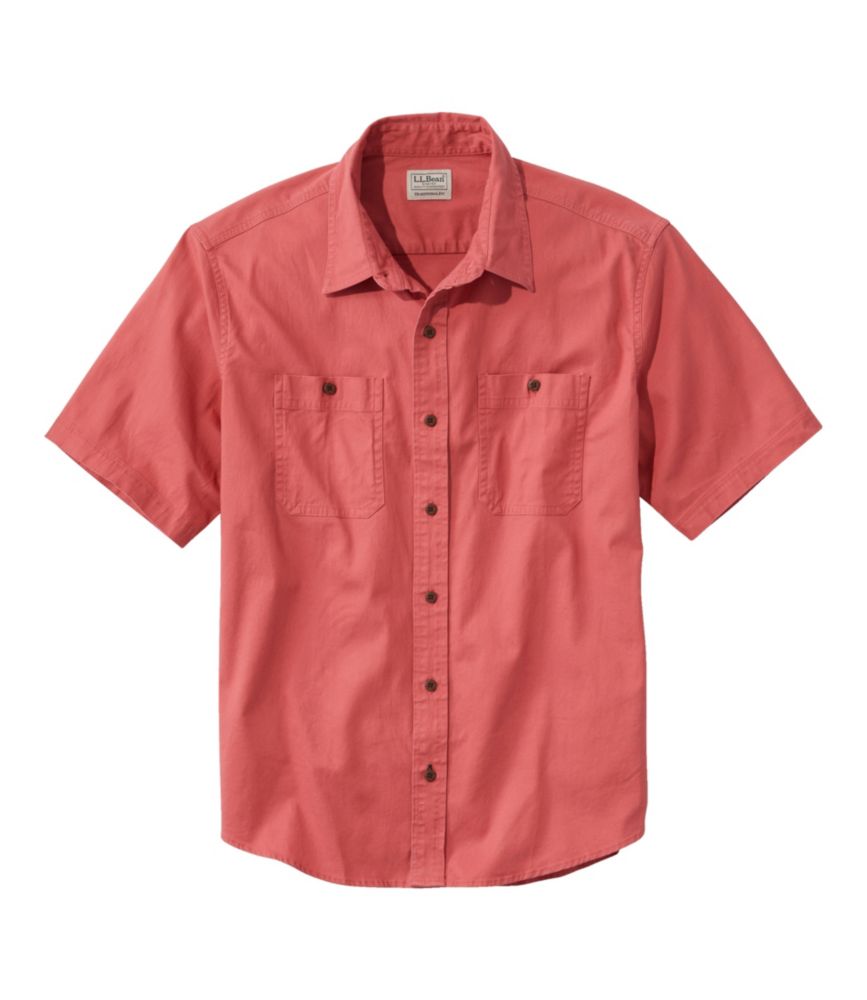 Men's Lakewashed Camp Shirt, Short-Sleeve, Traditional Untucked