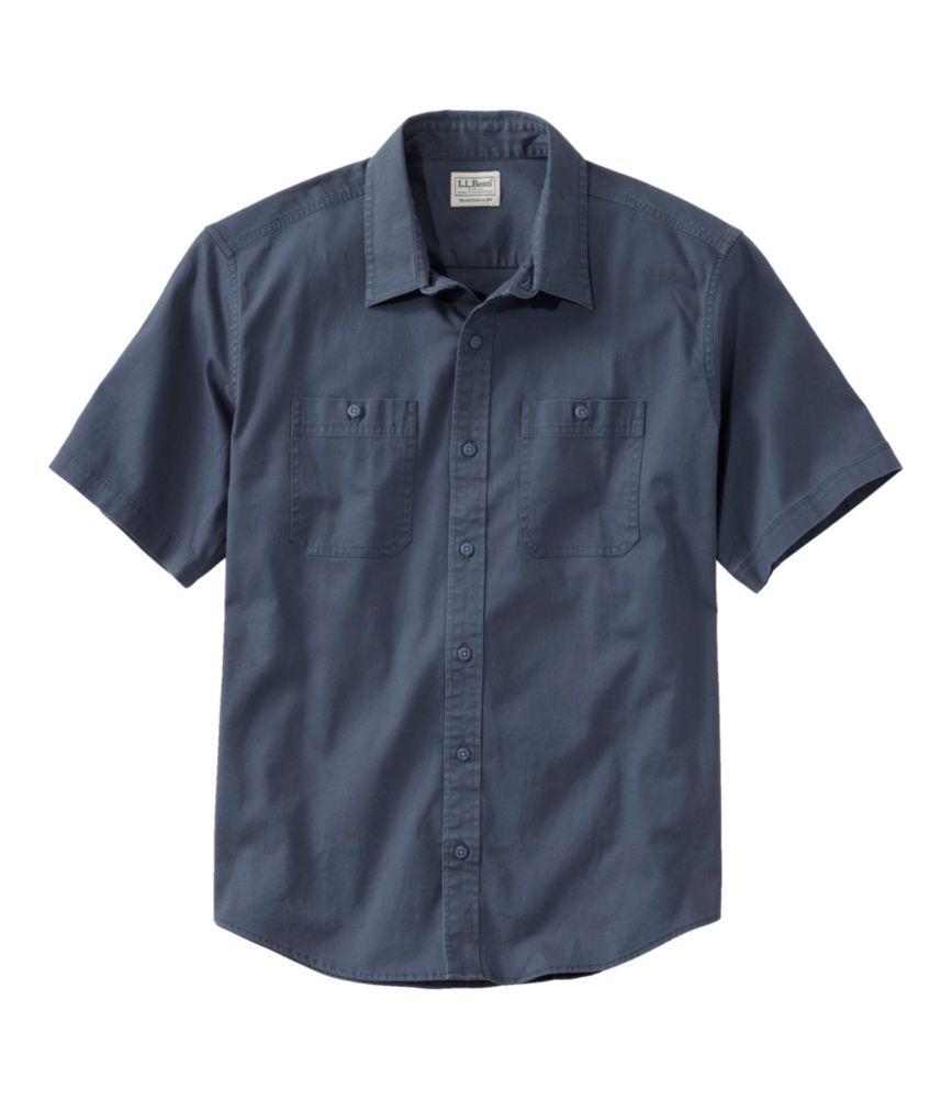 Men S Lakewashed Camp Shirt Short Sleeve Traditional Untucked Fit Casual Button Down Shirts At L L Bean