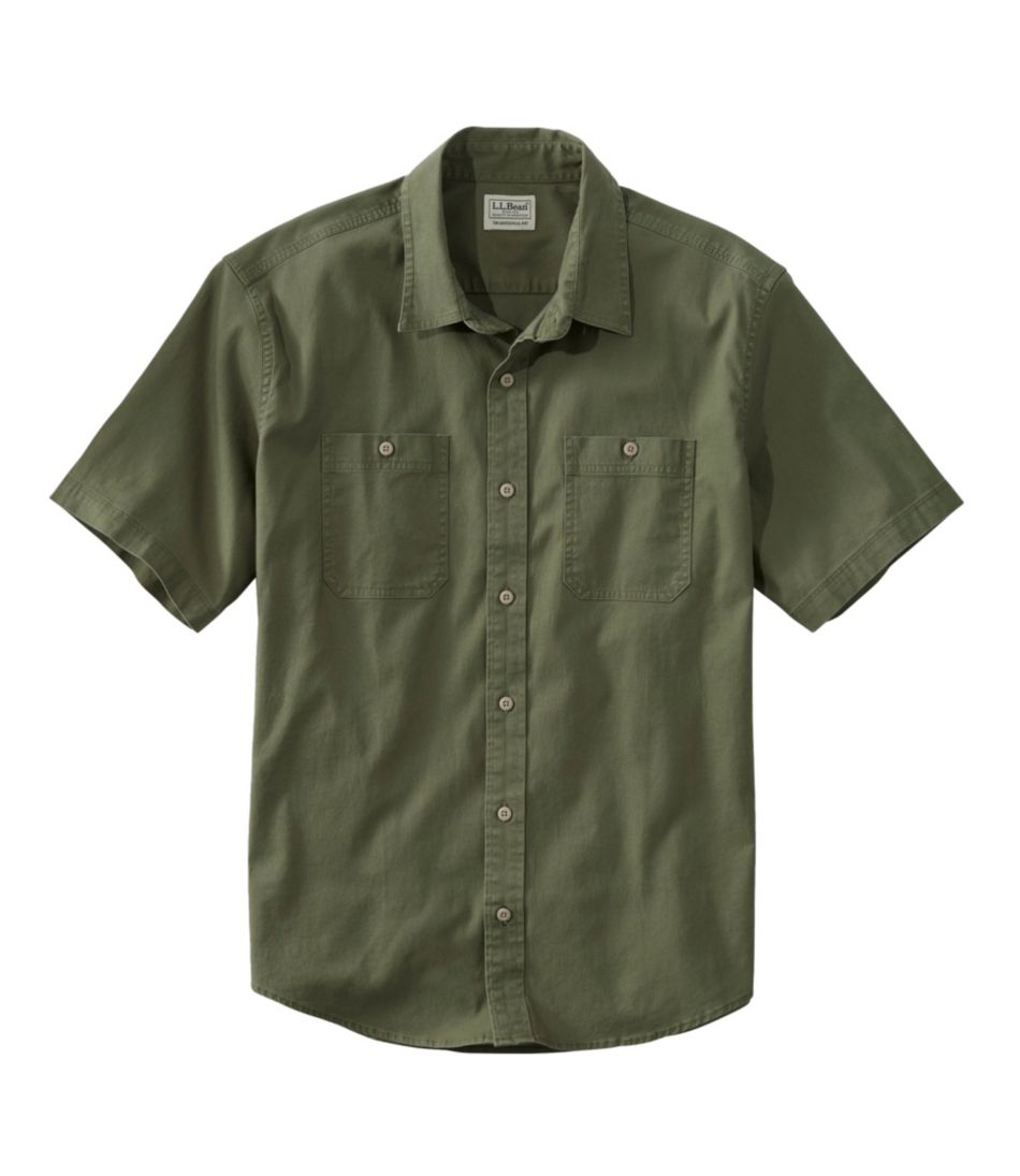 Men's Lakewashed Camp Shirt, Short-Sleeve, Traditional Untucked Fit ...