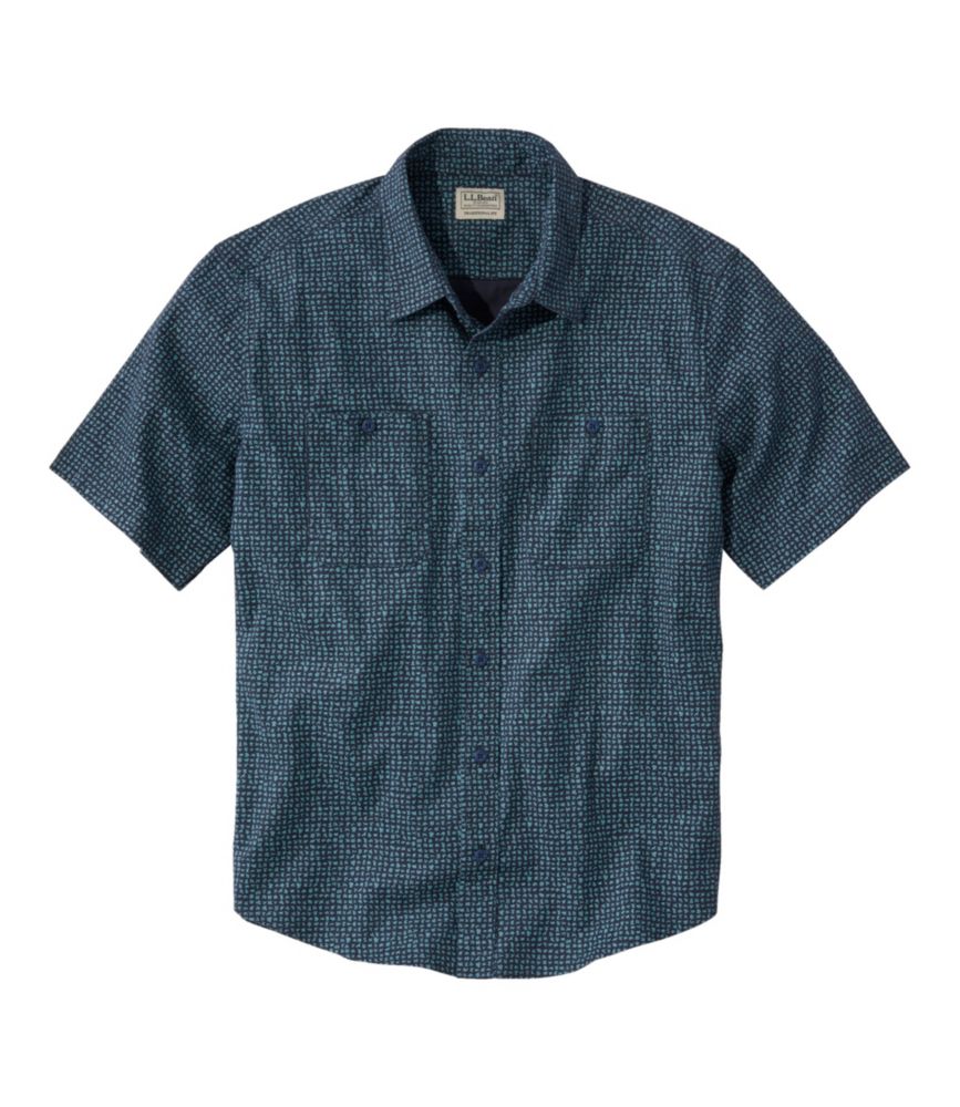 Men's Lakewashed Camp Shirt, ShortSleeve, Traditional Untucked Fit