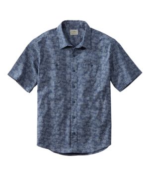 Men's Lakewashed Camp Shirt, Short-Sleeve, Traditional Untucked Fit