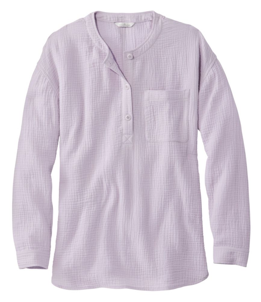 Women's Signature Cotton Gauze DoubleWeave Shirt, LongSleeve Shirts