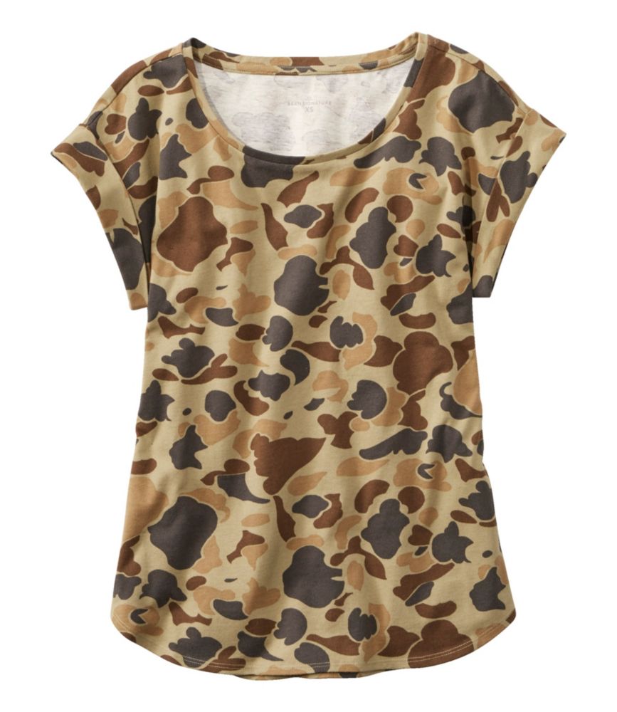 Women's Signature Rangeley Cotton Tee, Scoopneck, , small image number 4