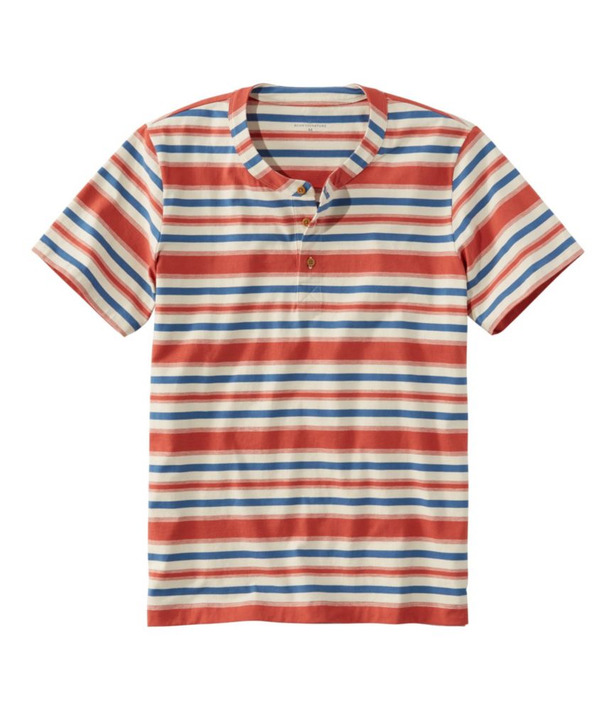 Men's Signature Rangeley Cotton Henley, Short-Sleeve, , small image number 1